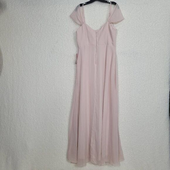 Birdy Grey Pale Blush Spence V-Neck Convertible Dress Large - Picture 10 of 10